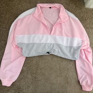 NVGTN Pink Cropped Sweatshirt
